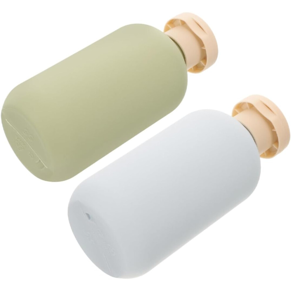 Hkhbjs 2Pcs 300Ml Refillable Travel Toiletry Bottles Shampoo And Conditioner Dispensers