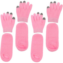 2 Paar Winter-Touchscreen-Handschuhe und -Socken mit Gel-Handcreme für die Handpflege, warme Handschuhe
