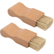 cepillos limpiadores de zapatos, mini cepillos de madera multiusos para limpiar y pulir zapatos.