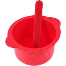 2 peças de cera de silicone 400Ml tigelas mais quentes com bastões revestimentos do fundidor de cera resistentes ao calor