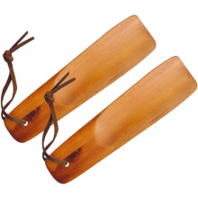 2 Stück ergonomische Schuhanzieher aus Holz, glatte Oberfläche, synthetisches Material, tragbarer Schuhheber, Schuhanzieher-Werkzeug