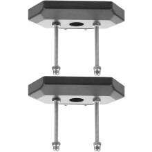 2 Stück Skateboard-Wandhalterung, schwarz, ABS, verstellbar, zur Präsentation und Aufbewahrung von Skateboards, platzsparendes Design.