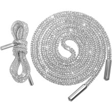 2 Stück Strass-Schnürsenkel, funkelnde Schnürsenkel für elegante Schuhe, Ersatzschnürsenkel