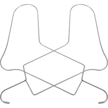 2-teiliges Socken-Präsentationsregal aus Edelstahl mit Hängeständer