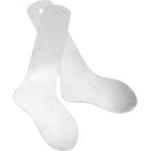 Sockenformbretter, 2 Stück, gebogene Sockenhalter für den Einzelhandel und Druck