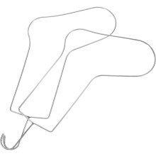 2 db-os zoknitartó zokninyújtó rozsdamentes acélból, elegáns, modern dizájnnal, könnyen felszerelhető