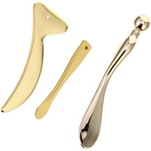 3pcs Metal Eye Massage Stick Facial Cream Aging Skincare Tool Beauty Scoop