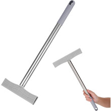 2 Stück Edelstahl-Willkommensschildstange 40 cm, fester, handlicher Metallschildhalter
