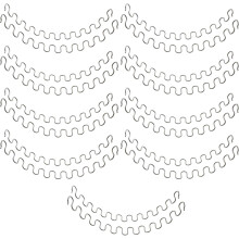 18 Stück metallene, schlangenförmige Sofafedern für Möbelreparaturen, hohe Elastizität und Verschleißfestigkeit