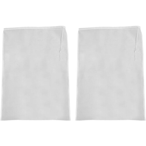 2pcs Juice Strainer Filter Straining Bag Fruit Filter Bag Nylon Fine Mesh