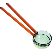 2 Stück Honig-Rührlöffel aus hitzebeständigem, lebensmittelechtem Glas, runde Form