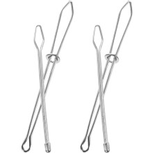 4-teiliges Set aus Metall-Kordeleinfädlern mit runden und flachen Köpfen, Einfädelhilfe für elastische Bänder an Kleidung