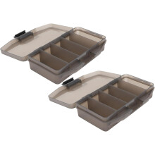 2er-Set Köderaufbewahrungsboxen, kleine Angelkoffer mit abschließbarem Design für Outdoor-Camping und Angelausrüstung
