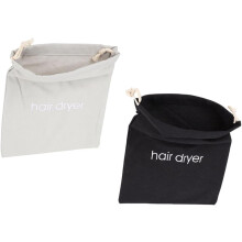 2er-Pack Aufbewahrungstasche für Haartrockner, kreative Haartrocknertasche mit Kordelzug
