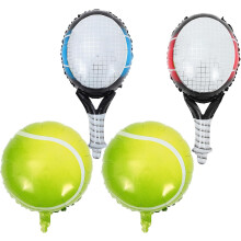 Tennisball- und Schläger-Ballons, Partydekorationen, leichte Aluminiumfolienballons