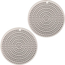 2 Stück Silikon-Tischuntersetzer, hitzebeständig, tragbar, wasserundurchlässig, schlichtes, modisches Design, geeignet