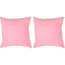 2er-Set Kissenbezüge, quadratisch, aus gebürstetem Polyestergewebe, modern, minimalistisch, einfach