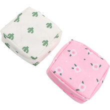 2er-Pack Menstruationstaschen, Stilleinlagenbeutel, tragbare Waschtasche für Damenbinden, multifunktional für Reisen