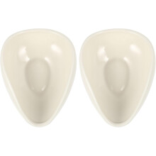 2 Stück Keramik-Teelöffel, weiß, ergonomisches Design, praktisch für Laden und Haushalt