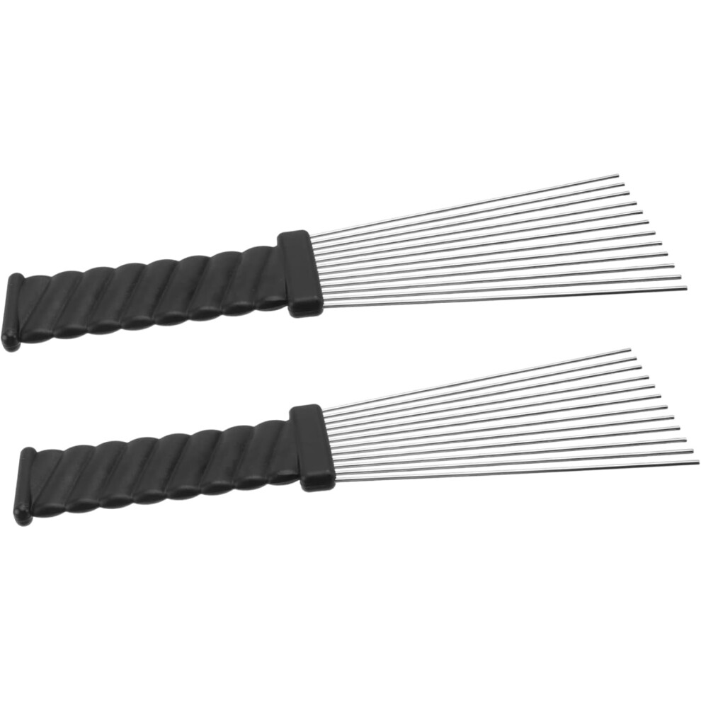 Hkhbjs 2Pcs Steel Needle Combs For Hairdressing Hair Cutting Combs For Salon Use