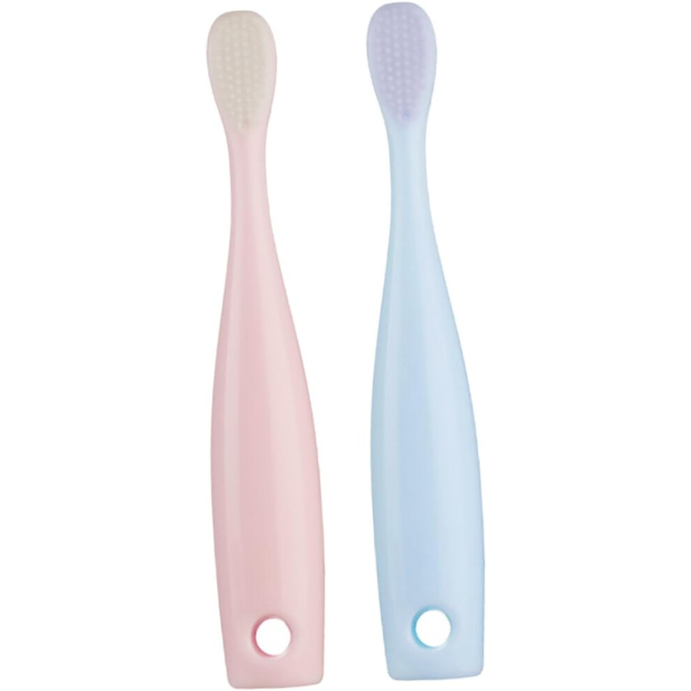 Hkhbjs Red 2Pcs Boy Girl Toothbrush Soft Bristles For Helps Clean Tongue And Gums For Boy Girl Oral Hygiene Training