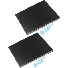 2er-Set wiederverwendbare Stickerbücher, Fotoalben für Mädchen, Stickeraufbewahrung, Vinylseiten