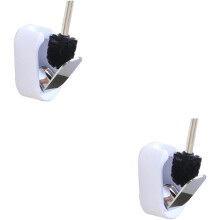 2-teiliges Set aus wandmontierten WC-Bürsten aus Edelstahl für Badezimmer und Haushalt