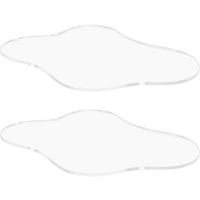 2 Acryl-Untersetzer, Kaffeetassenuntersetzer, Wolkenform, unregelmäßiges Design, robust, hitzebeständig, geeignet