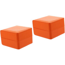 2 stuks opbergdozen voor polshorloges van PU-leer, geschikt als displaydoos voor heren- en dameshorloges.