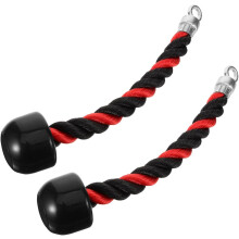 2 Stück Trizepsseil-Aufsatz, Zugkabel, Fitnessgriffe, Doppelgriff