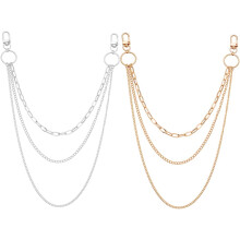 2 Stück Retro-Metall-Taillenketten, modische Fransen-Goldketten für Damen und Mädchen, zur Verzierung von Kleidern und Körper