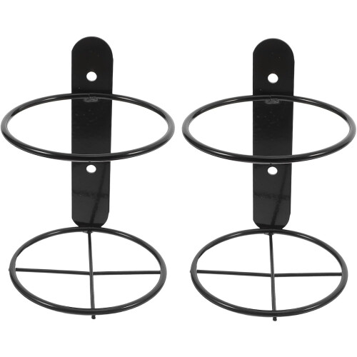 2pcs Single Wine Rack Wall Wine Holder Creative Decorative Shape Iron Sturdy for Bars and Shops