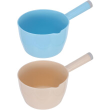 2 japanische Kunststoff-Wasserschöpfkellen mit großem Fassungsvermögen für den Küchengebrauch
