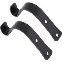 2 Stück Wandkleiderhaken, rostbeständiges Eisen, Einzelwandhaken, schwarz, Aufbewahrungstaschen für Badezimmer und Kleiderschränke