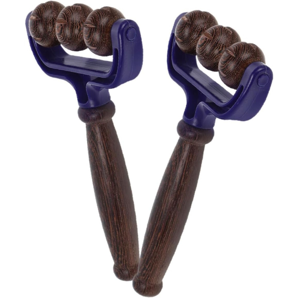 Hkhbjs 2Pcs Wooden Massage Roller Trigger Point Foot Roller Neck Shoulder Massager For Muscle Deep Tissue