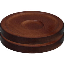2pcs Wood Coasters for Whisky Glass Rotary Cup Mats Round Shape Craftsmanship Anti-Slip Design Protecting
