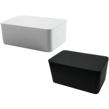 2er-Pack Aufbewahrungsboxen für Feuchttücher mit Deckel, leichtes PP-Material, Schreibtisch-Organizer für Feuchttücher, luftdichter Deckel
