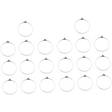 20 Stück DIY Ohrschmuck Ohrclips Zubehör Kupfer Silber Modische Ohrringrohlinge