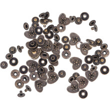 Set van 20 bronzen portemonneegespen met cartoonmotief en basis van zinklegering.