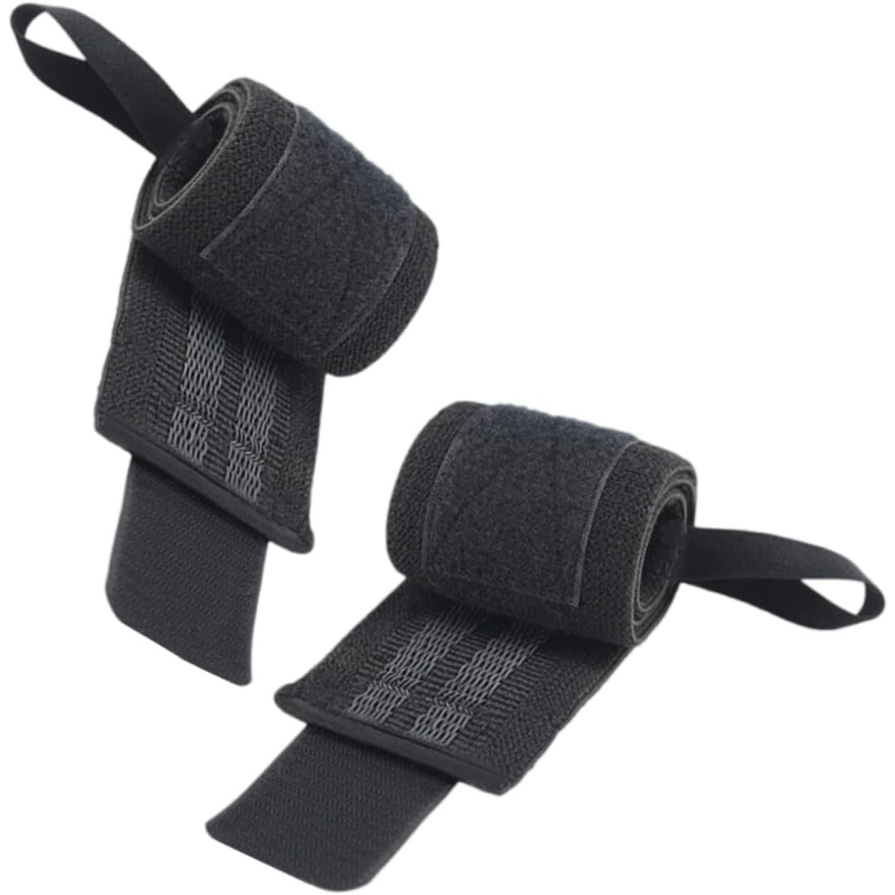 Hkhbjs 2Pcs Elastic Wristbands For Weight Lifting Sports Bracers Wrist Support Non-Slip Sweatbands