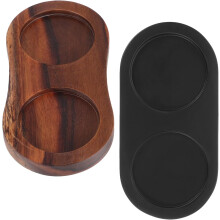2er-Set Ablagetabletts aus Holz für Salz- und Pfeffermühlen, elegante Aufbewahrungslösung aus Holz