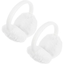 2pcs Plush Warm Ear Muffs for Boys and Girls Winter Cold Weather Ear Warmers Headband for Boy Girl and Skiing Adventures