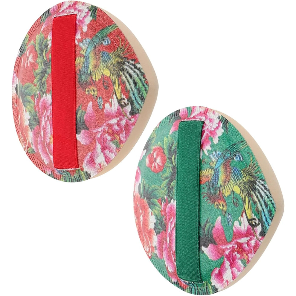 Hkhbjs 2Pcs Triangle Powder Puff Makeup Sponges Soft Skinfriendly Sponge With Unique Floral Design