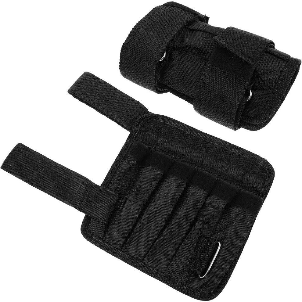 Photos - Barbells & Dumbbells HKHBJS Adjustable Oxford Fabric Weighted Wrist Bands 2pcs 5kg Steel Plate 