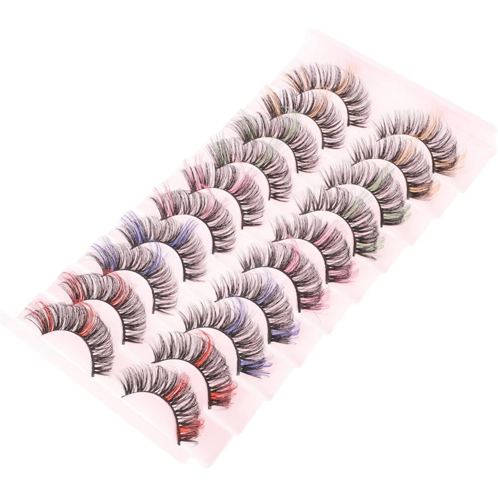 Hkhbjs 20Pairs Natural Look Wispy False Eyelashes For Women Girls Makeup Fake Eyelashes Glue For Everyday Use