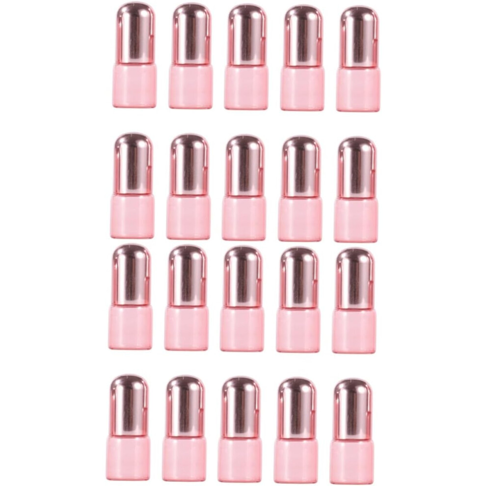 Hkhbjs 20Pcs Refillable Glass Essential Oil Roller Bottles Lid For Containers Empty Perfume Bottles For Essential Oils