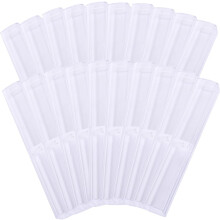 20er-Pack Kunststoff-Aufbewahrungsboxen für Füllfederhalter, 15,5 x 2,5 x 2,5 cm, für Büro und Schule