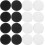 20 Pairs Self Adhesive Hook and Loop Dots Black Nylon and Polyester Multipurpose 1