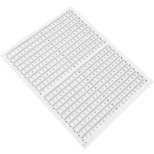 20pcs autocolantes de fita de medição impermeável reta adesiva 0-20cm preto em branco para casa