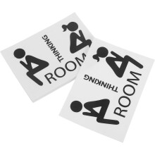 20 lustige Toilettenschilder, Badezimmer-Wanddeko, Türaufkleber